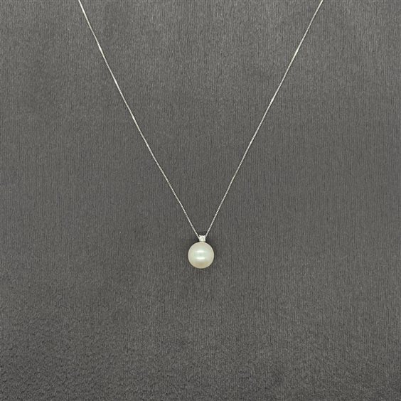 Pendente Lelune Donna in Oro bianco Perla LLPN01.80 - LLPN01.80